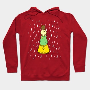 Pile Of Birds Under The Rain Funny Hoodie